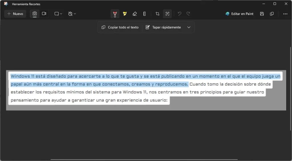 extraer texto de una imagen con windows gratis