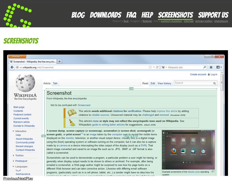 Greenshot hacer capturas de pantalla en pc windows